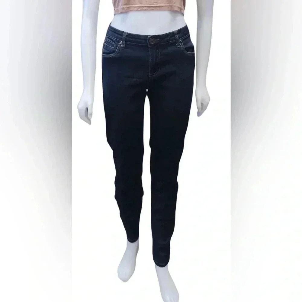 Kut  from the Kloth Lucille Skinny Dark Wash Jeans Size 10